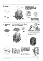 ⁦כלוב לתוכי האכלת יד עם עגלה⁩ – תמונה ⁦3⁩