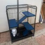כלוב לצ’ינצ’ילה- בינוני 3 קומות D800- יד שניה