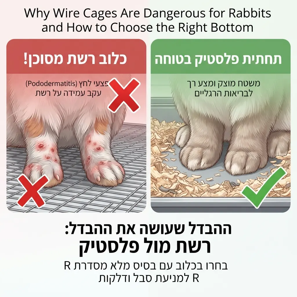 כלוב רשת מסוכן לארנב שלכם!
